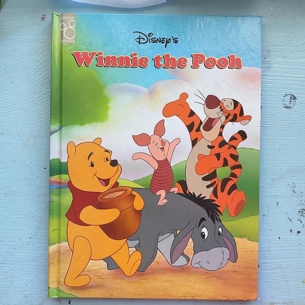 90s Vintage Hardcover Disney Winnie the Pooh Book The Mouse Works Collec…